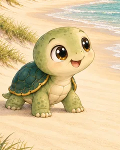 Koro, la tortuguita del cuento