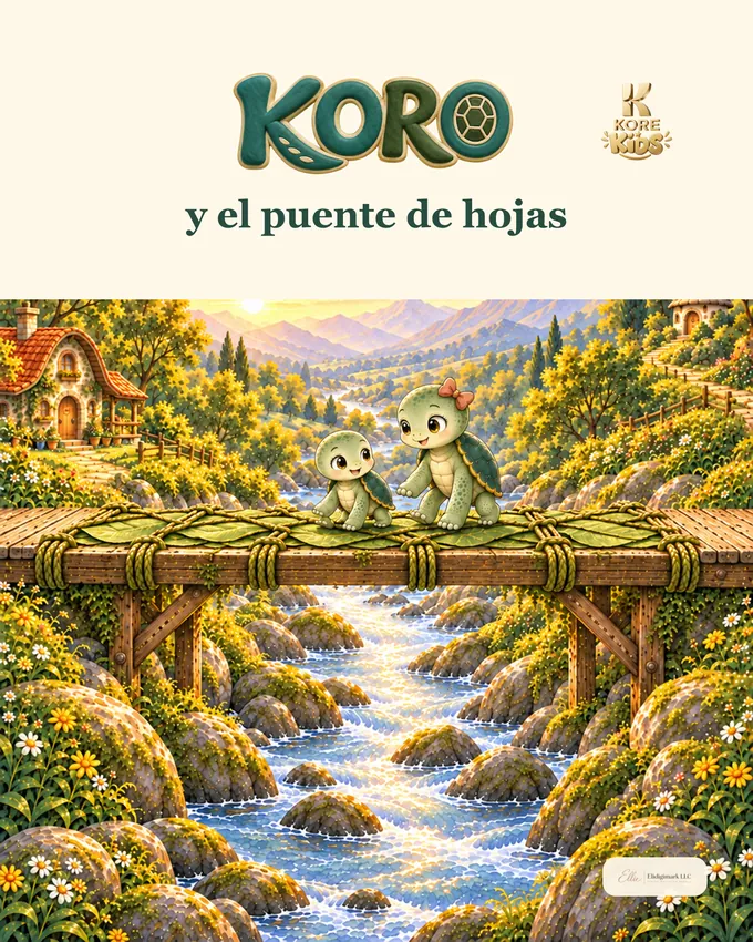 Portada del cuento «Koro y el puente de hojas»