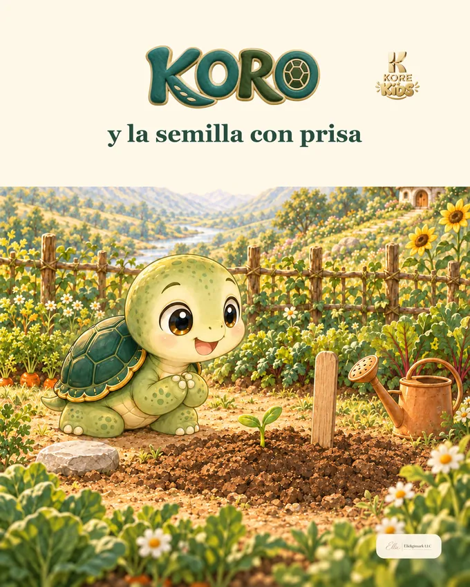 Portada del cuento «Koro y la semilla con prisa»